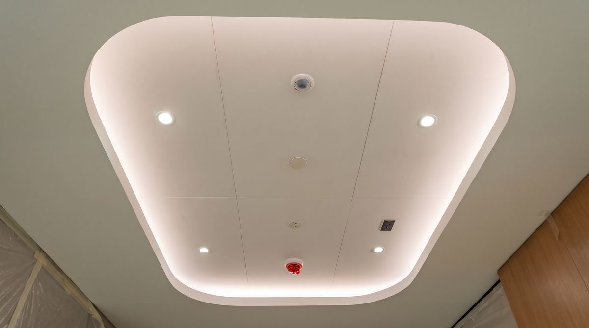 Gypsum cove ceiling